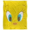 thumbnail image 2 of Looney Tunes Blanket, 50'x60', Tweety Head Silky Touch Super Soft Throw, 2 of 6