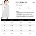 thumbnail image 4 of Asklazy Women Sleeveless Deep V Neck Loose Plain Long Maxi Casual Dress,US Size,XL,White, 4 of 11