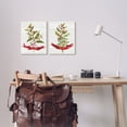 thumbnail image 4 of Stupell Industries Hugs and Kisses Christmas Holly Branch Winter Seasonal Canvas Wall Art Design by Silvia Vassileva, 2 Piece, 24" x 30", 4 of 5