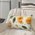 thumbnail image 5 of Daiia Sunny Yellow SunFlower Bedding Waterproof Pillow Protector Zippered Queen – Bed Bug Proof Pillow Encasement-14"x20", 5 of 6