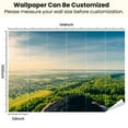 thumbnail image 3 of Peel and Stick Wallpaper Waterproof Green forest aerial view Drone photography Summer sky Sustainability Wall Mural Decor Self Adhesive and Removable 100in x 144in, 3 of 8