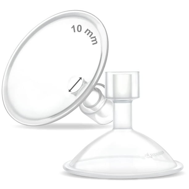 Extractor de leche Maymom MyFit de 10 mm, protectores pequeños de dos piezas
