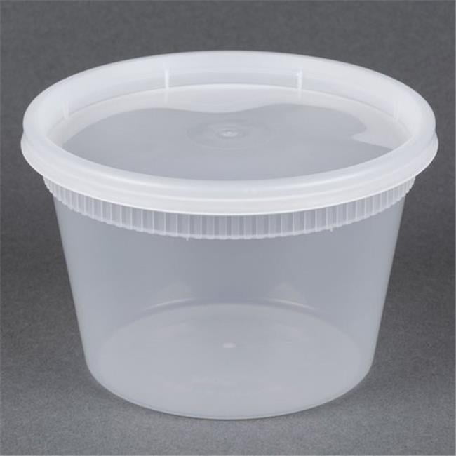 Delitainer Products YSD2516 CPC 16 oz Squat Deli Container for Combo ...