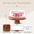 thumbnail image 3 of Soporte para tartas HOMESPHERE de madera de acacia con tapa, 30 cm, multifuncional, 3 of 6