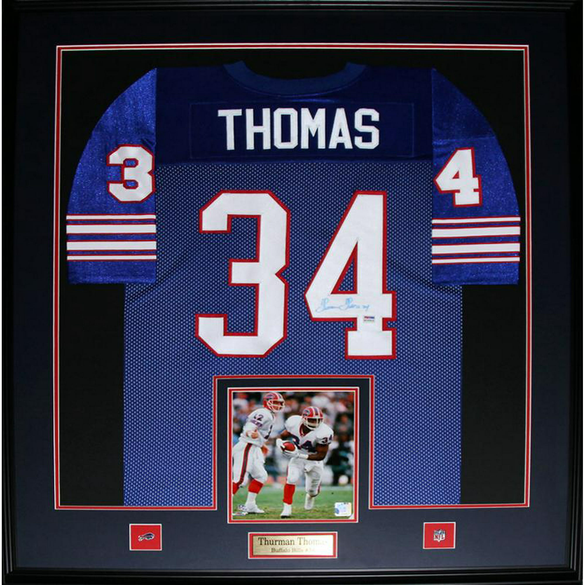 Thurman Thomas Buffalo Bills Signed Jersey NFL Football Collector Frame