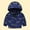 Dark Blue, variant on Jacenvly Rain Jacket Girls/Boys Waterproof Windproof with Hood Pocket Winter Coats for Kids Boys/Girls Lightweight Warm Comfortable Cute Coats Outdoor Activity Jacket