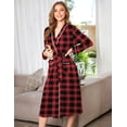 thumbnail image 2 of Ekouaer Women Kimono Robes Full Length Knit Bathrobe Lightweight Soft Sleepwear V-neck Casual Ladies Loungewear, 2 of 5