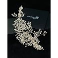 thumbnail image 2 of ISADORA - Pièce de Cheveux "Gauche" Cristalx Complexes Baies et Feuilles en Argent, 2 of 4