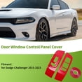 thumbnail image 2 of Unique Bargains 2 Pcs Window Switch Bezel Cover Door Control Switch Panel Trim for Dodge Challenger 2015-2023 Plastic Red, 2 of 6