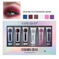 thumbnail image 1 of Sombra de ojos HUOGUO, 6 colores, crema de colores brillantes de larga duración, 1 of 4