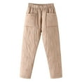 thumbnail image 5 of Women's Plus Size Straight Leg Thermal Pants for Winter Warm Lightweight Loose Fit Trousers for Cold Weather, 5 of 5