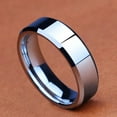 thumbnail image 3 of Accesorios de acero de titanio, anillo brillante biselado de 8 mm, anillo de acero inoxidable brillante pulido con espejo, joyería, 3 of 5