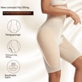 thumbnail image 2 of Pantalones moldeadores de cintura alta para mujer, pantalones moldeadores de glúteos falsos con almohadillas de esponja y realce de cadera, ropa interior ajustada tipo bóxer que levanta la cintura, 2 of 5