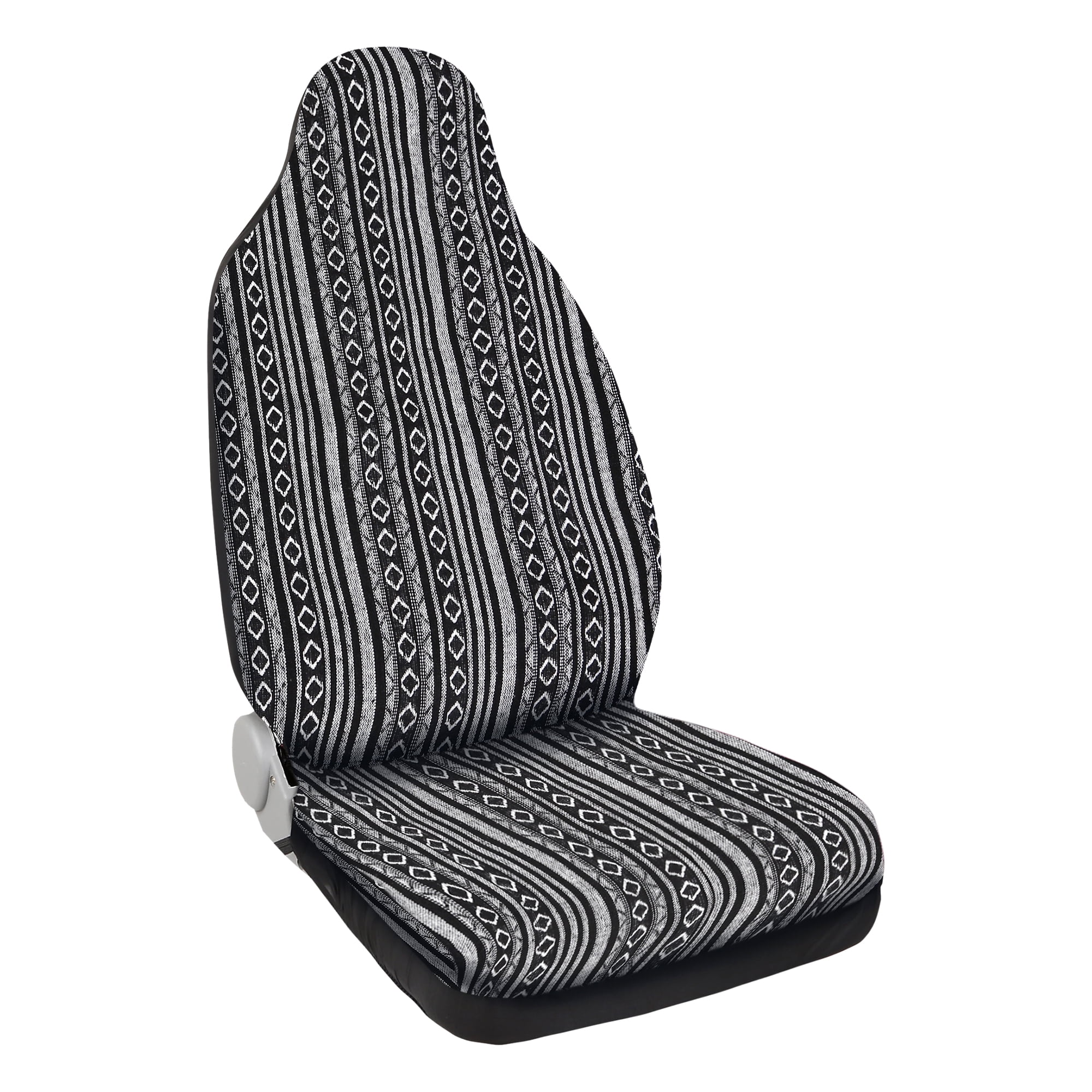 Unique Bargains Universal Gray Front Seat Covers Saddle Blanket Car Seat Cover