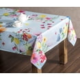 thumbnail image 2 of Geecy Jardin D'Ete 100% Cotton Tablecloth 70 x 120 Inch Floral Print Mint Kitchen Dining Tabletop Decoration, 2 of 8
