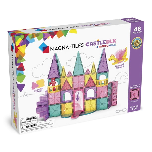 Set de construcción MAGNA-TILES Castle DLX de 48 piezas con figuras