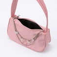 thumbnail image 4 of Retro Women Butterfly Chain Shoulder Underarm Bag Simple Top-Handle Bags Mini Pure Color Handbag, 4 of 7