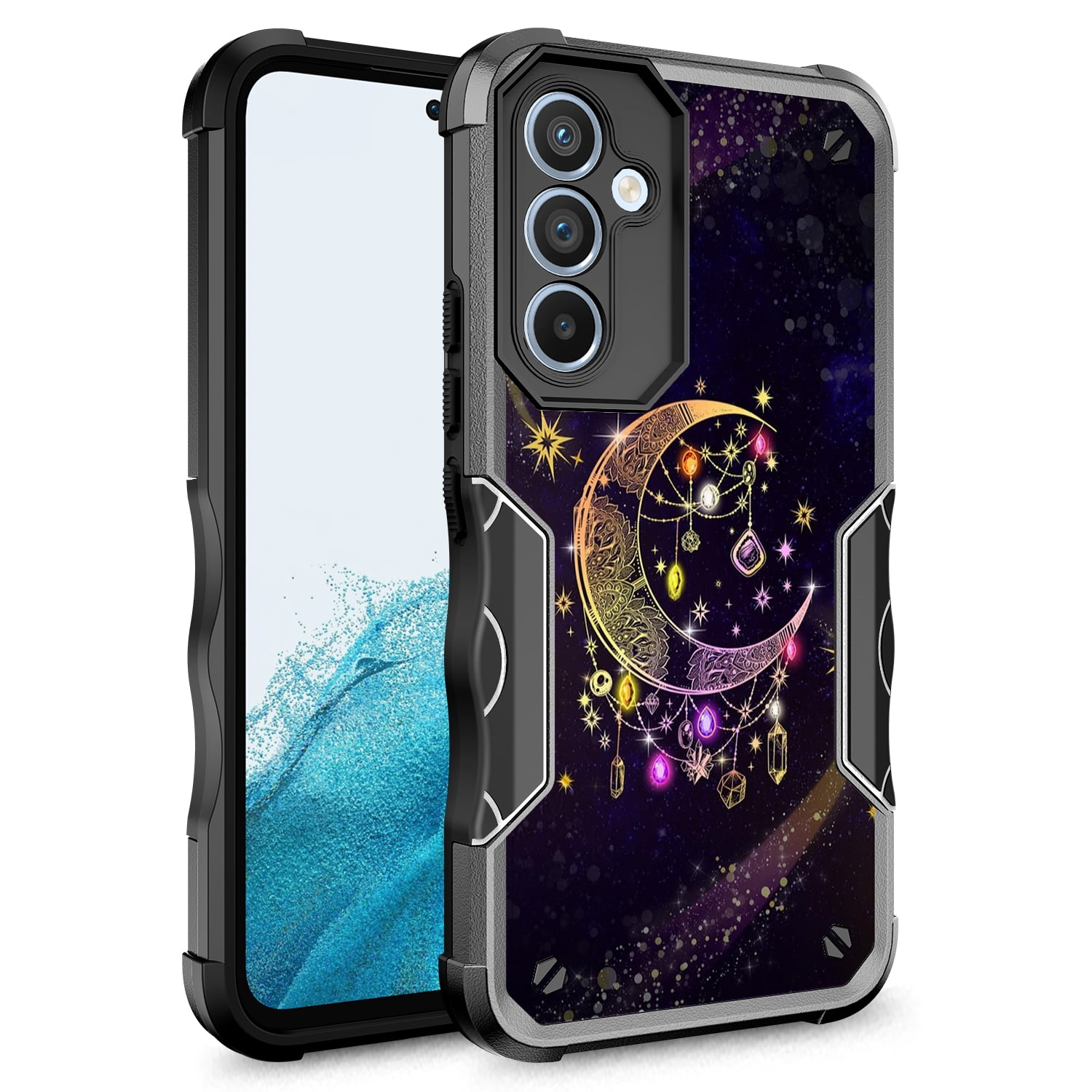 Samsung Galaxy A23 Case, Rosebono Hybrid Dual Layer Graphic Design Pattern Heavy Duty Protection Case For Samsung Galaxy A23 (Wiccan)