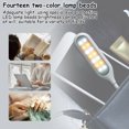 thumbnail image 3 of Labymos Lampe de Lecture Rechargeable USB à Clip LED avec Luminosité Réglable, 14 Perles, Batterie 1000mAh, Contrôle Tactile, Options Blanc & Noir, 3 of 6