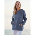 thumbnail image 2 of Women's Maternity Nursing Tops Hoodie Fleece Breastfeeding Shirts Clothes, 2 of 5