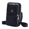 thumbnail image 1 of Bolsos de cuero de vaca para hombre con cremallera de 75 pulgadas bolso impermeable para compras de viaje, 1 of 7