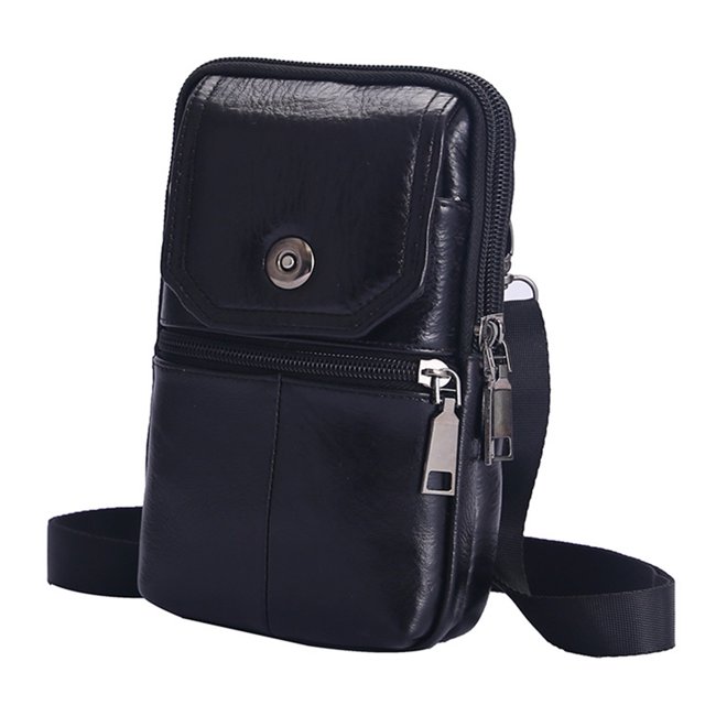 Bolsos de cuero de vaca para hombre con cremallera de 75 pulgadas bolso impermeable para compras de viaje