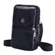 thumbnail image 5 of Bolsa de teléfono de cuero de vaca para hombres bandolera con cremallera de color sólido (Negro) Likrtyny Para Estrenar, 5 of 9