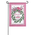 thumbnail image 2 of Evergreen Flag, Love Lives Here Garden Suede Flag, 18'' x 0.04'' inches, 2 of 2
