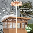 thumbnail image 4 of Backyard Discovery Poppy 11'x7' Cedar Wood and Polycarbonate Greenhouse Kit, PowerPort, 4 of 15