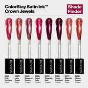 Revlon ColorStay Satin Ink Crown Jewels Liquid Lipstick, Longlasting & Waterproof Lipcolor, Moisturizing Creamy Formula Infused with Black Currant Seed Oil, 037 Majestic Rose, 0.17 fl oz.