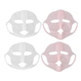 thumbnail image 2 of Mascarilla de silicona, 4 piezas de silicona para mascarilla facial, soporte para mascarilla facial hidratante, materiales ecológicos, 2 of 8