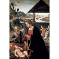 thumbnail image 3 of Mainardi, Sebastiano 14x18 Black Modern Framed Museum Art Print Titled - Adoration of the Infant Jesus, 3 of 5