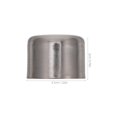 thumbnail image 2 of QUMIIRITY 2 Pcs Embouts Décoratifs pour Tringle à Rideau Ronde Argentée Accessoire pour Propriétaires et Hôteliers, 2 of 7
