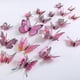 thumbnail image 3 of Mixed Of 12pcs 3d Pink Butterfly Wall Stickers Decor Art Decorationspink, 3 of 4