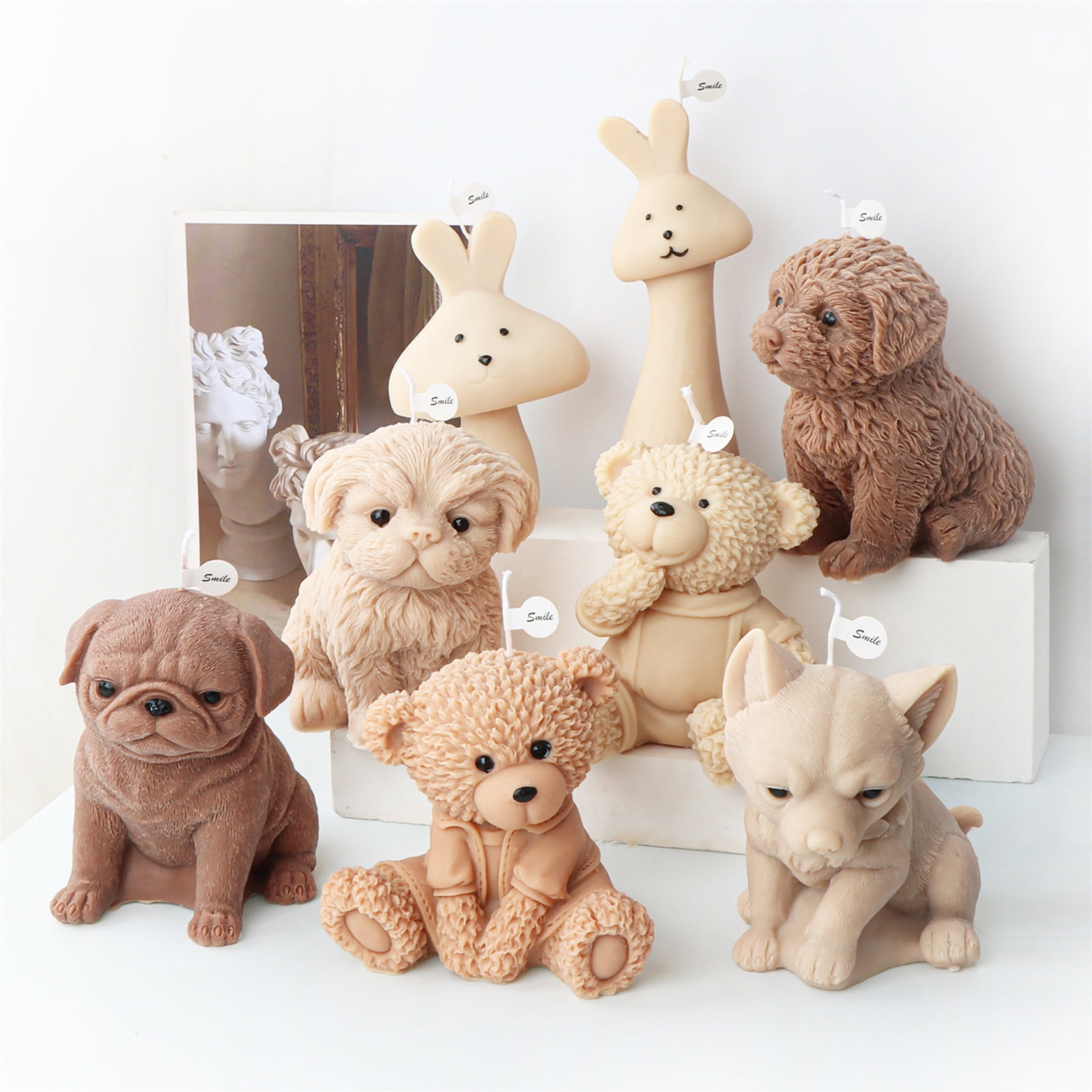 Dog Bear Shaped Silicone Mold for Making Soap Plaster Ornemant Resin Craft Resin Casting Molds
