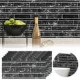 AQITTI Home Decoration 3D Bright Film Tile Stickers Diy Self Adhesive Wall Stickers Suitable for