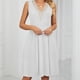 thumbnail image 5 of Vestido De Mujer Vestido de verano para mujer Vestido elegante de bolsillo Sencillo para fiesta navideña (Blanco XXL) Ygjytge para Mujer Blanco T M, 5 of 8