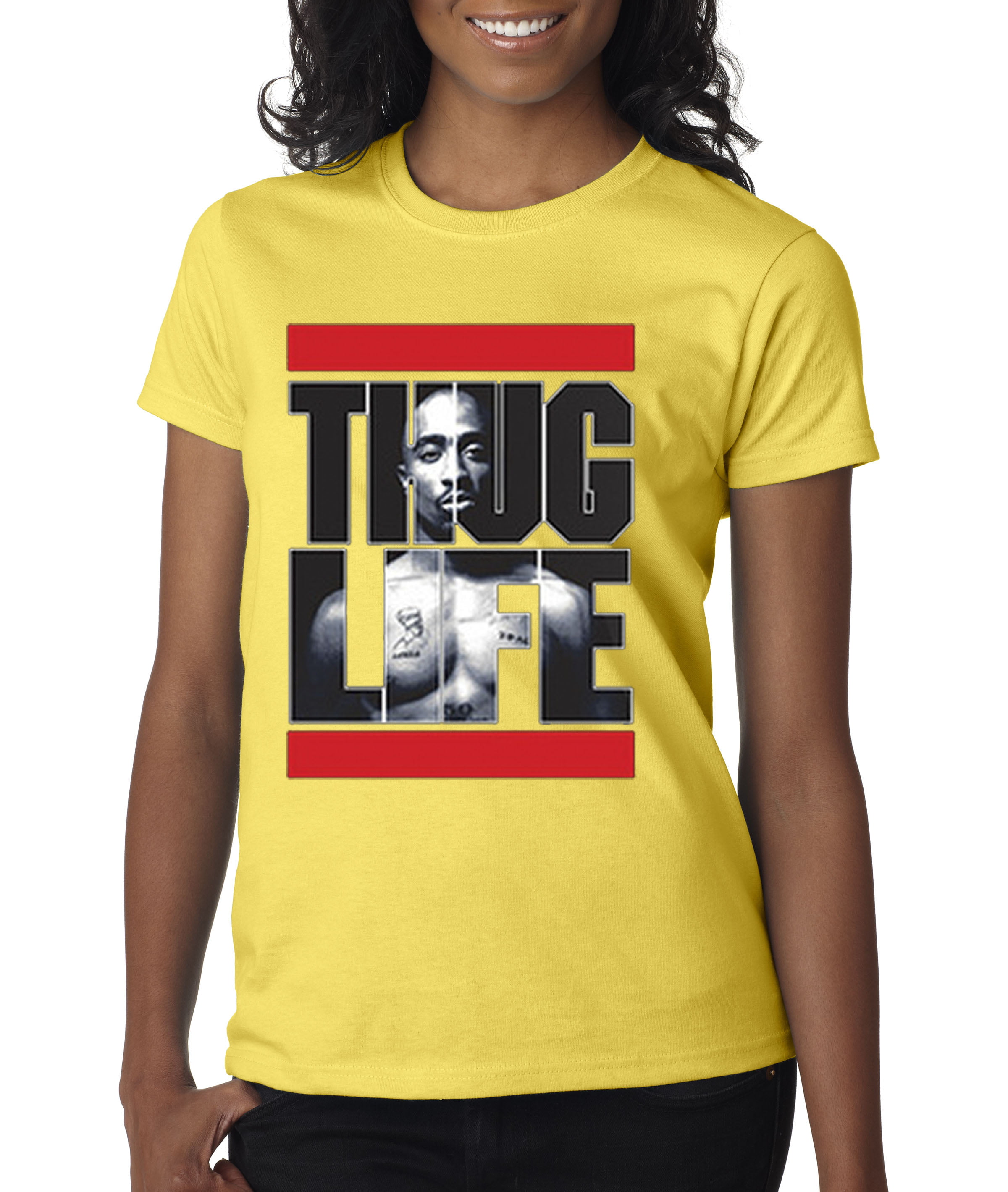 New Way - New Way 417 - Women's T-Shirt Tupac 2pac Thug Life Run DMC ...