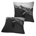 thumbnail image 3 of PISONIC Sea Turtle Pillow Covers Set of 2, Decorative Throw Pillows Cases Square Cushion Case for Home Sofa Bed Couch, 20x20 Inch, 3 of 8