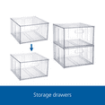 thumbnail image 6 of Mainstays Clear Glossy Plastic Pull-Out Closet Drawer Extra Large Size, Adult Size, 6 of 6