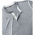 thumbnail image 7 of Mens Henley Short Sleeve T-Shirts Casual Band Collar V Neckr Regular Fit Muscle Shirt Summer Fashion Contrast Trim Lightweight Breathable Workout Athletic Tops for Outdoor Sports, 7 of 7