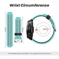 thumbnail image 4 of Tianle 2 Pack Silicone Watch Band Replacement Solft Silicone Strap Compatible Forerunner 230/220/ 235/620/ 630/ 735XT/ Approach S20/ S5/ S6, 4 of 8