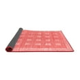 thumbnail image 2 of Ahgly Company Indoor Round Checkered Red Modern Area Rugs, 4' Round, 2 of 4