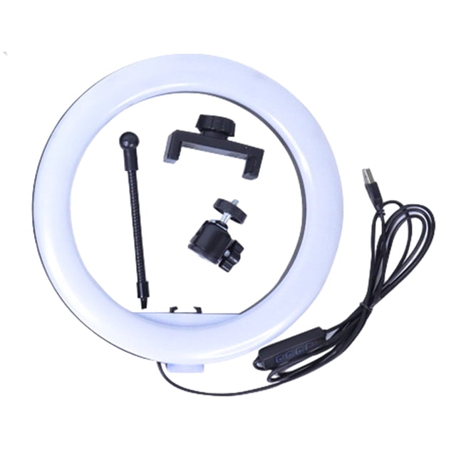 Ilumina tu mundo: anillo de luz LED de 10 pulgadas con temperatura de color variable y brillo ajustable para transmisión en vivo y fotografía