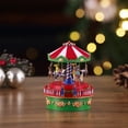 thumbnail image 4 of Mr. Christmas 5" Mini Carnival Music Box Carousel Decoration, Multicolor, 4 of 7