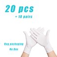 thumbnail image 3 of Guantes desechables de nitrilo rosa, 50 100 unidades, talla XS, para mujer, niña, niños, limpieza del hogar, salón, guantes de vinilo, látex negro, sin polvo, talla XL, 3 of 5