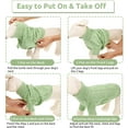 thumbnail image 5 of Small Dog Pullover Sweater, Cold Weather Cable Knitwear, Classic Turtleneck Thick Warm Clothes for Chihuahua, Bulldog, Dachshund, Pug, Yorkie (Green, Small), 5 of 13