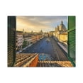thumbnail image 2 of Canvas Print Wall Art Window Rome Italy View Nature Photography Realism Scenic Landscape Colorful Multicolor for Home Decor Ready to Hang, 2 of 7