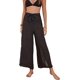 thumbnail image 1 of Traje de baño transparente con cinturón dividido para mujer, cintura alta, pantalones de playa Negro - XS Negro - XS Xishao ropa, 1 of 2