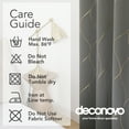 thumbnail image 3 of Deconovo Blackout Curtains Wave Foil Print Pattern, Light Gray, 52W x 63L Inch, Thermal Insulated, Energy Saving Drapes for Bedroom, 2 Panels, 3 of 5